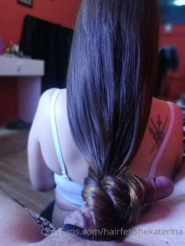 Old photo 😍 doing hairjob ✨ now my hair is longer! I bet I c..