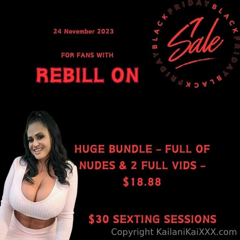 Turn your rebill on and message me to grab these deals! ✨