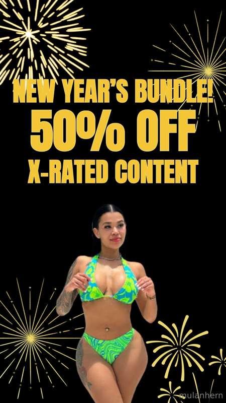 Check your dms for my new years bundle! 🎁