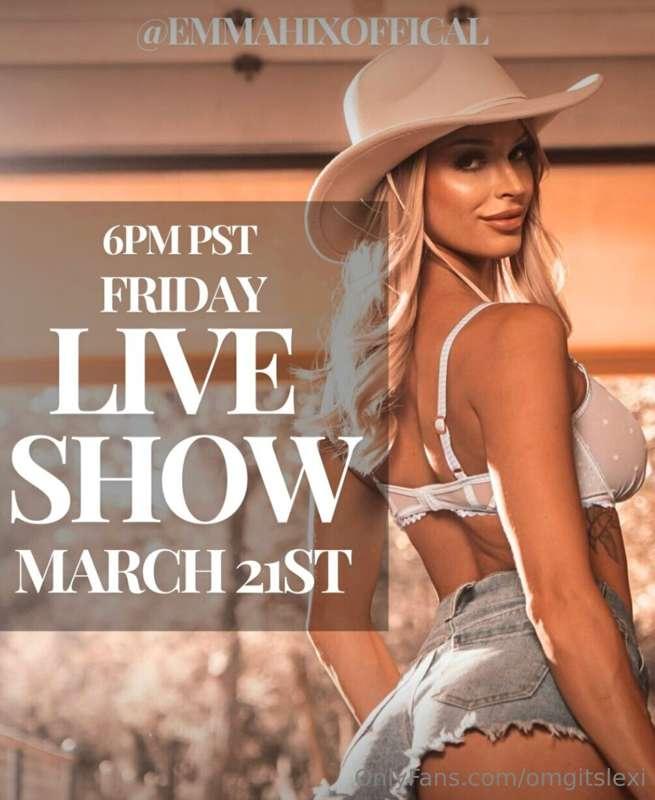 THE HOTTEST OF MODEL @emmahixoffical Is going LIVE TONIGHT 6..