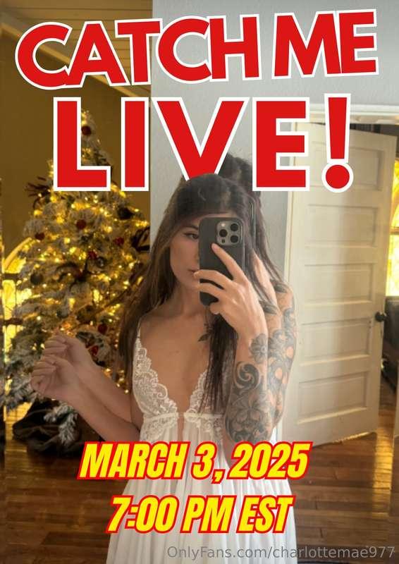 I'll be live tonight and I want you to be there😘 you don't w..