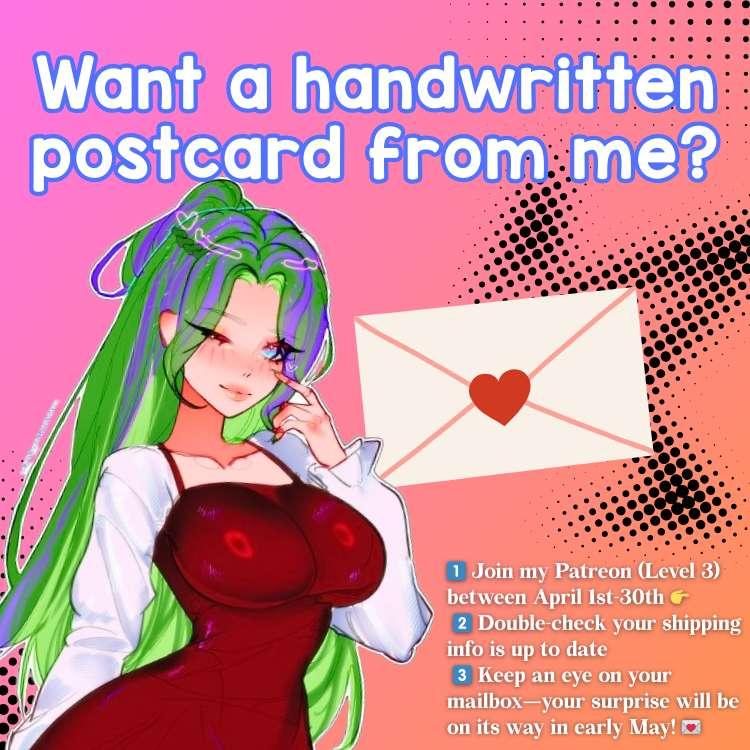 Get Your Hand-Written Postcard From Me!