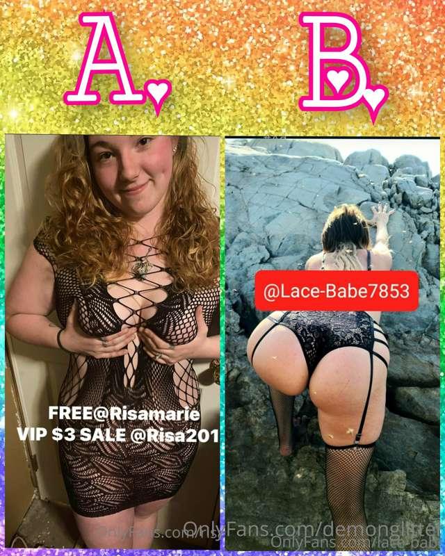 💋 ROUND 1💋 HOTTEST FISHNET POSE 💋
Scroll to view full pictur..