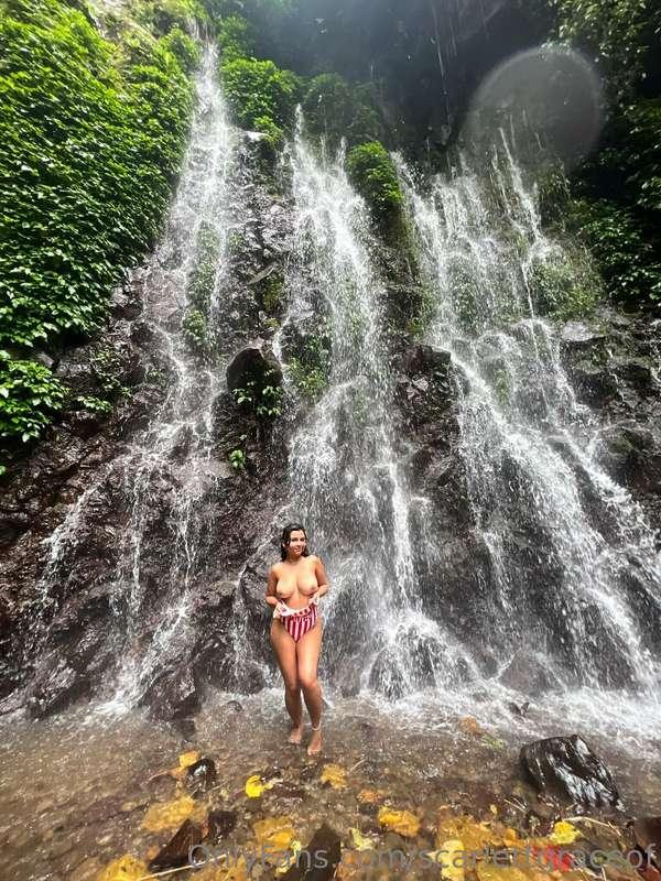 Waterfall and boobies 🥰