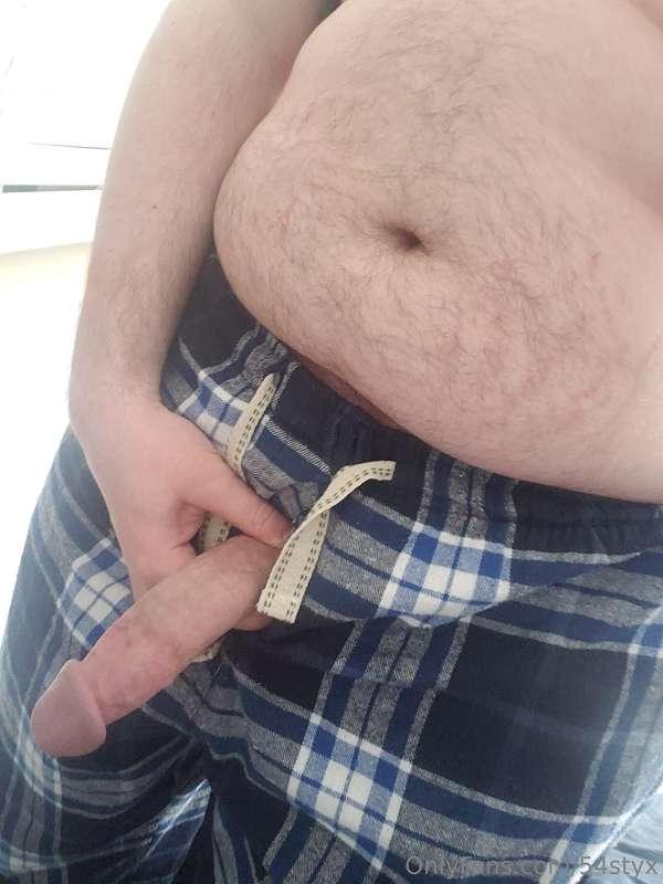 I love wearing clothes with flys that I can stick my cock th..
