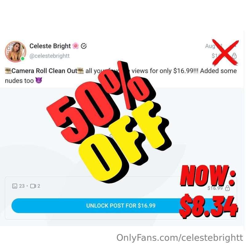 💥WAS $16.99 → NOW $8.34💥https://onlyfans.com/1229462935/cele..