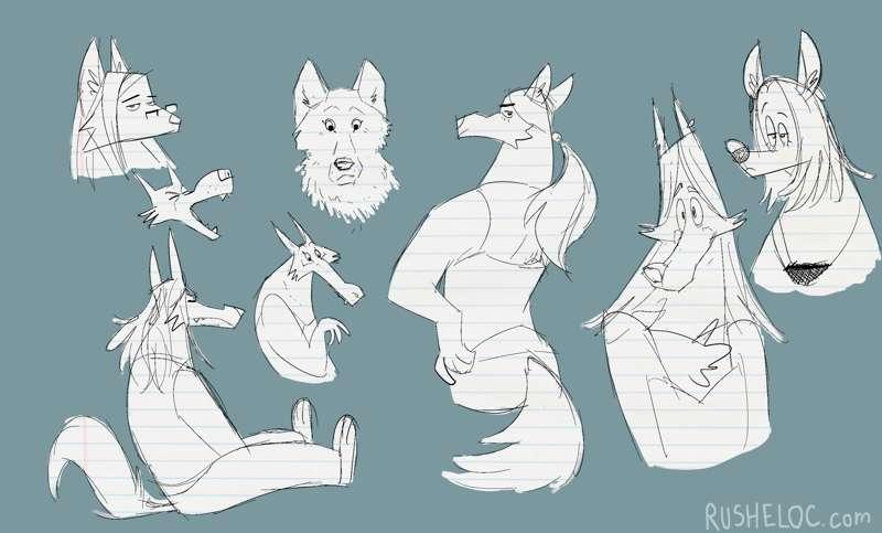 Many doodlewolfs