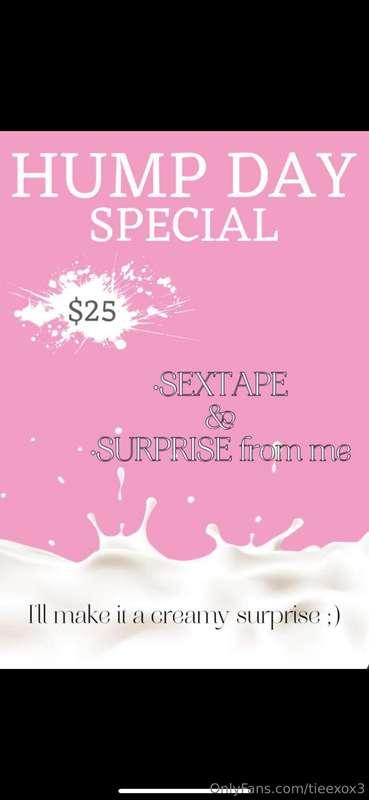 HUMP DAY SPESH 🐫 SEXTAPE AND A SECRET SUPRISE WHEN YOU TIP $..