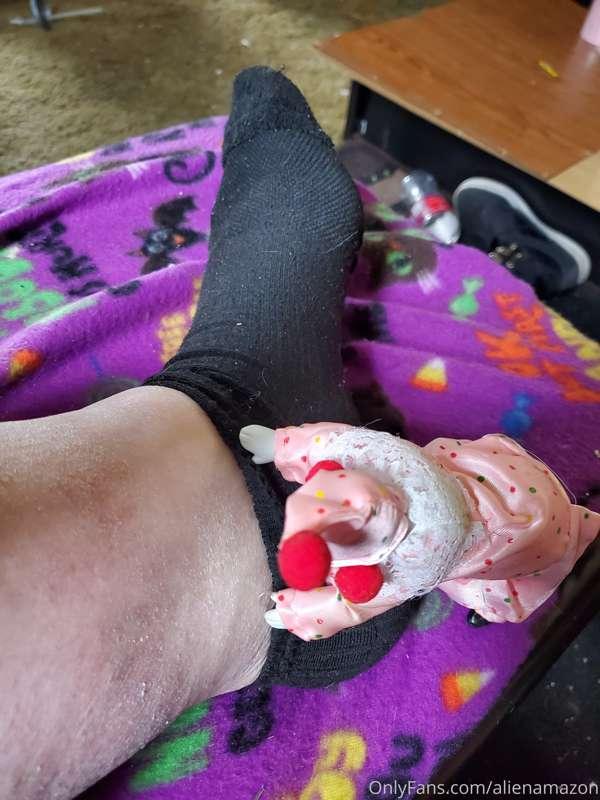 First Baldwin had to remove my dirty socks.  And then well....