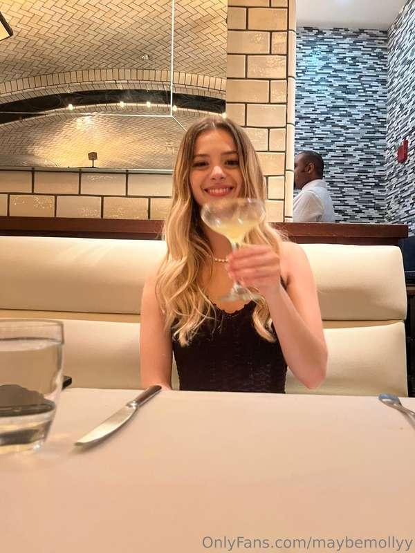 Do you think I behaved myself at dinner… or was I a little t..