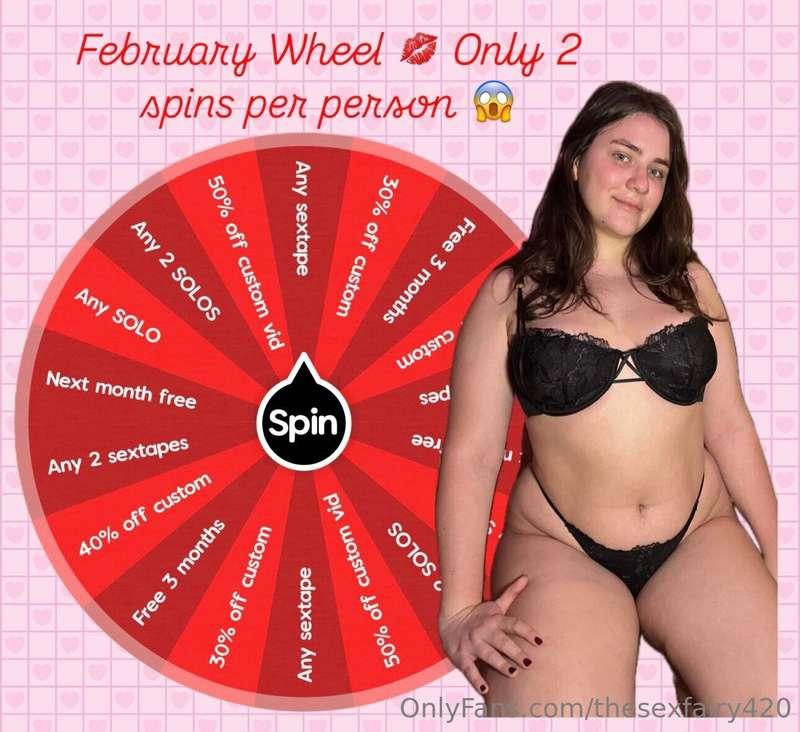 Every spin is just 5$ 😳⁉️⁉️⁉️‼️⁉️It’s here 😍 February Quick ..