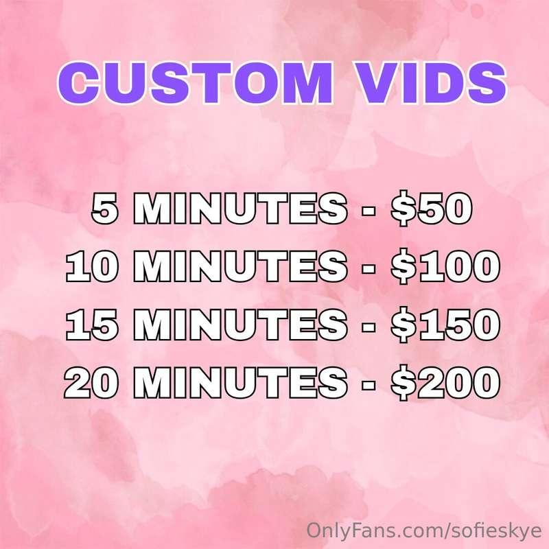 TAKING CUSTOM VIDS 💖 DM me to secure your spot! Spaces are l..