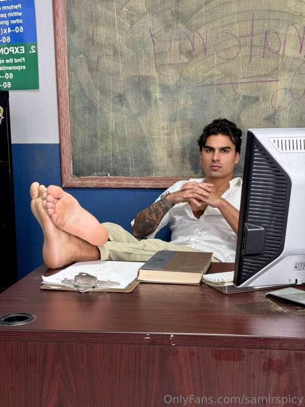 You've been a bad boy don’t make me take my belt off and spa..