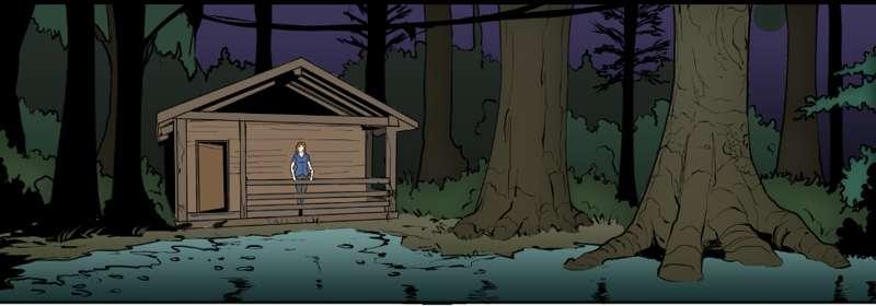 A dark woods for a hollow Halloween 