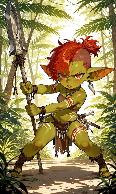 Tribal goblin hunter SFW
