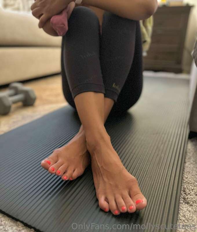 Feet soaked in sweat after a yoga sesh. Are you ready for th..