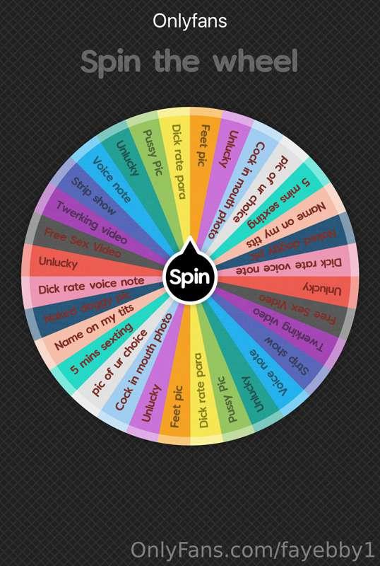 Want to spin the wheel baby! 😈

Price list below 👇 

£5.00 f..