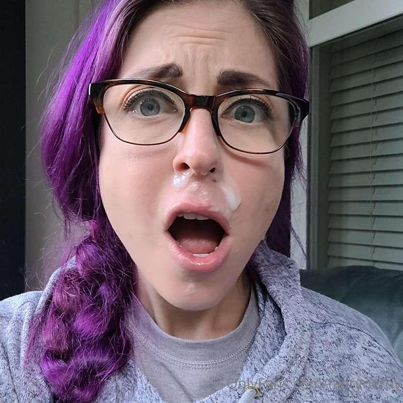 Either I sneezed really hard,  or he ejaculated on my face.