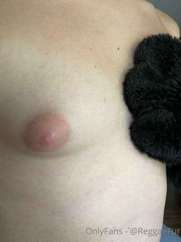 my boobs are still growing... theyre so sensitive~