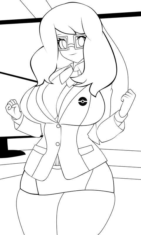 Office Lady Serena WIP and lines