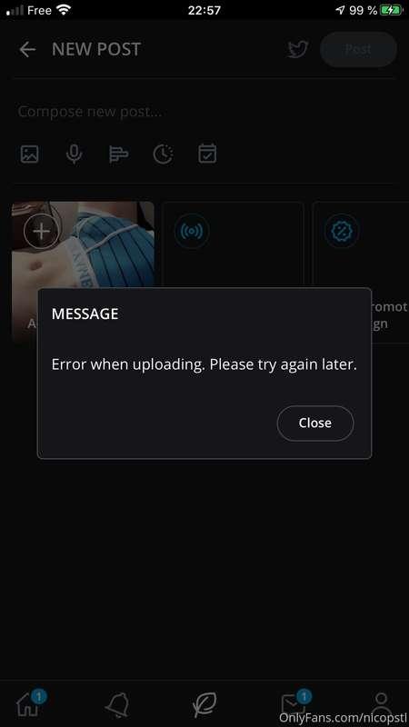 Sorry guys ! Want to post a 1 minute video since 10 hours bu..