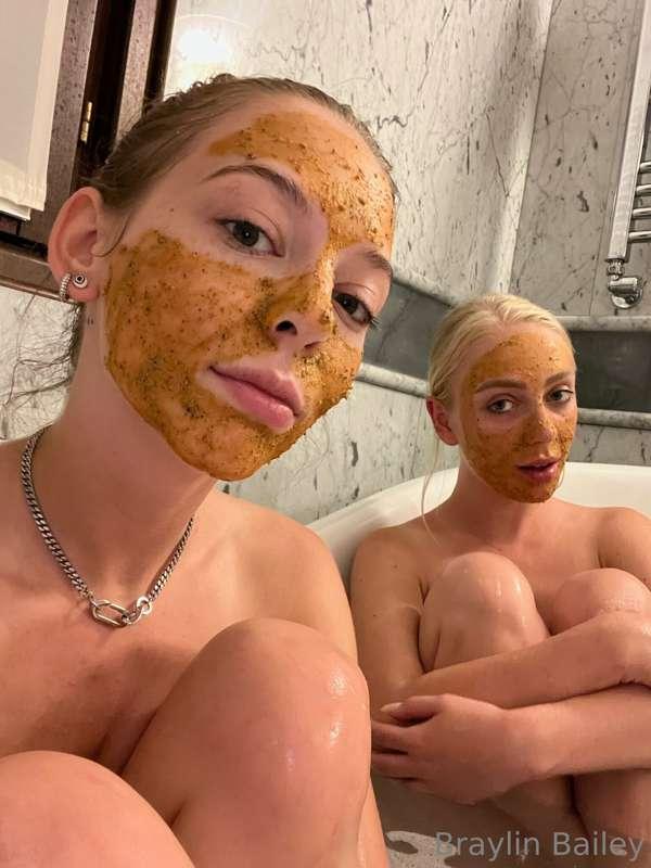 we may have gotten naughty together in the tub🙈 love my best..