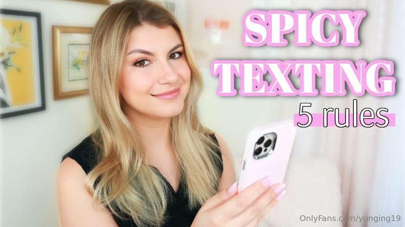 SEXTING TIPS | new video on YouTube   