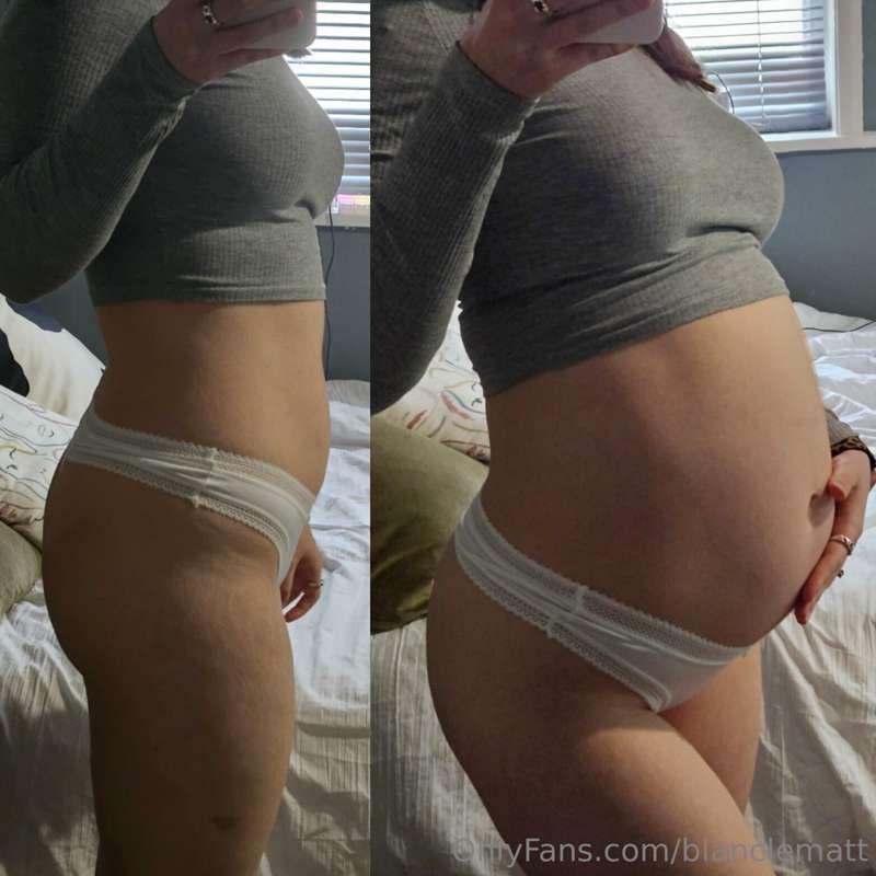 Big round belly