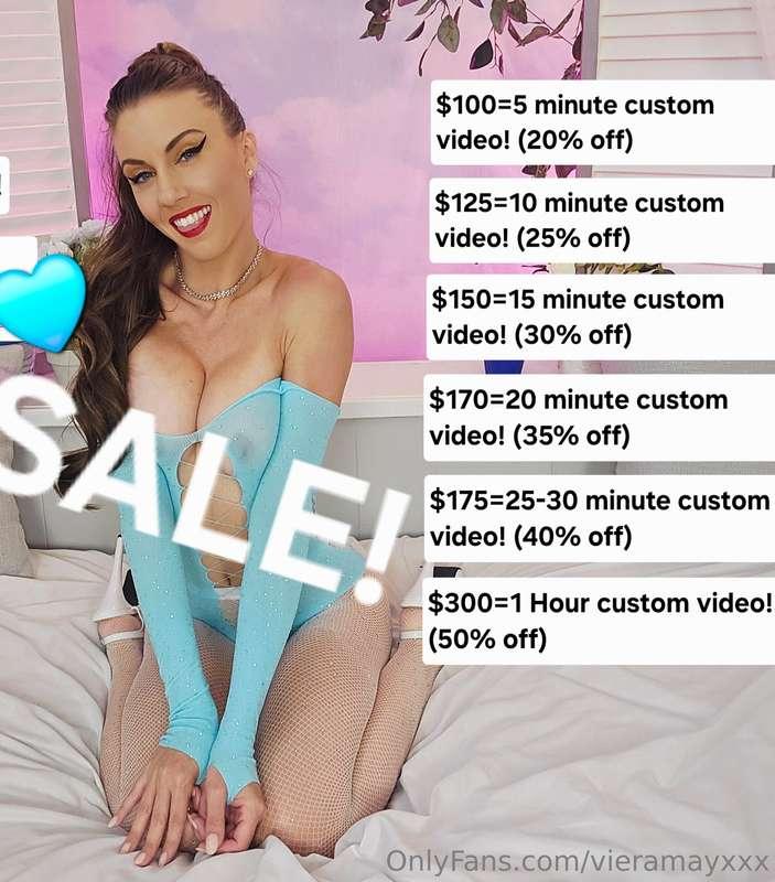 Deals on custom video orders!! DM me to discuss a idea!! 🩵😊💡..