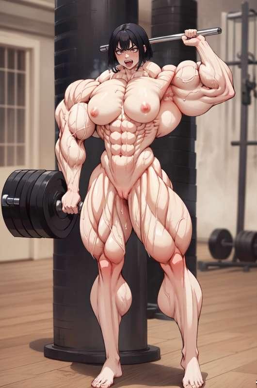 super strong girl lifting NSFW