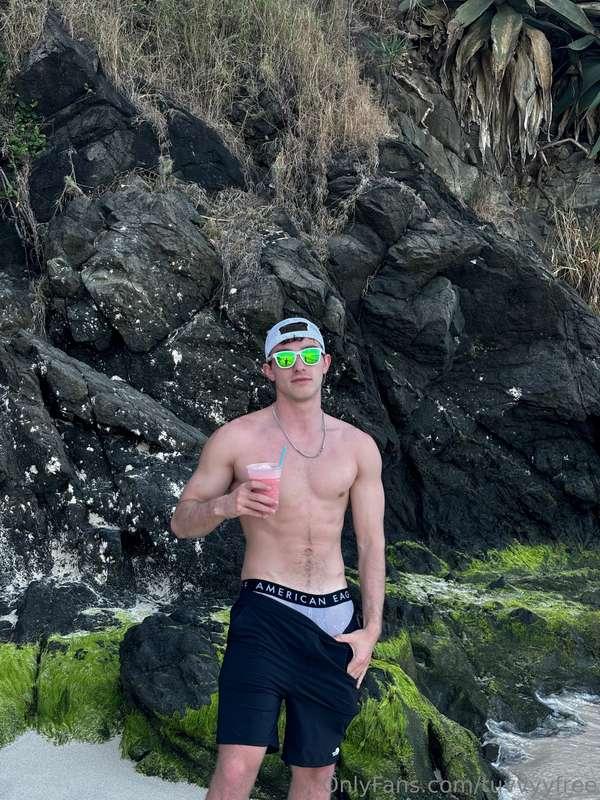 Beach rules: 1. Lift. 2. Tan. 3. Break necks... 📩 your thoug..