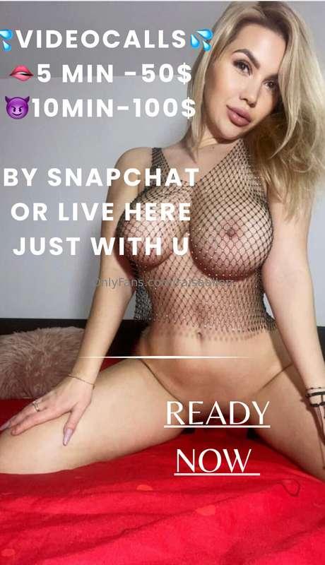 Videocalls🫦💦

👉🏼5min-$50 / 👉🏼10min-$100
  (By snapchat or he..