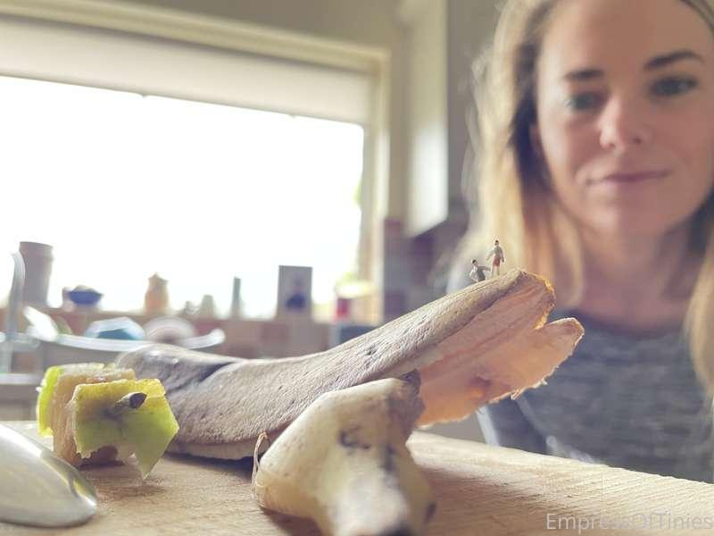 Feasting while being seconds award from getting eaten