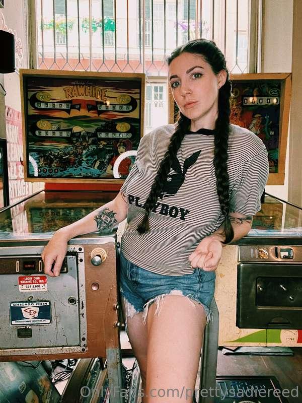 A 1980s oversized crop top Playboy tee from the famous vinta..