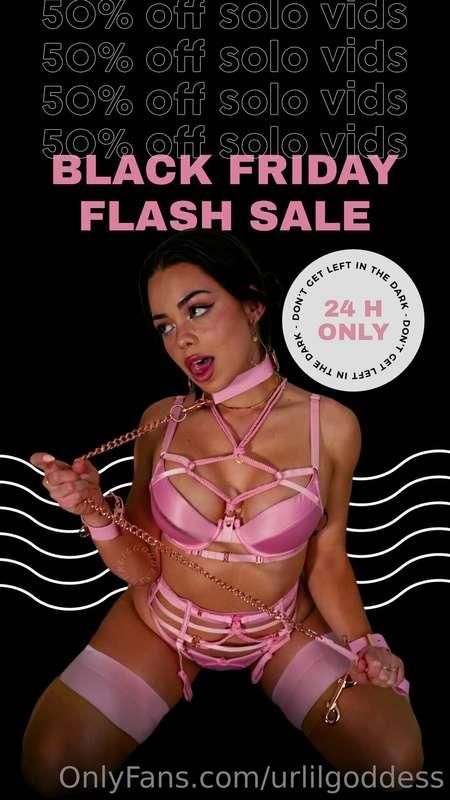 HAPPY BLACK FRIDAYYYY 🖤 For 24 hrs only all my solo PPVs wil..