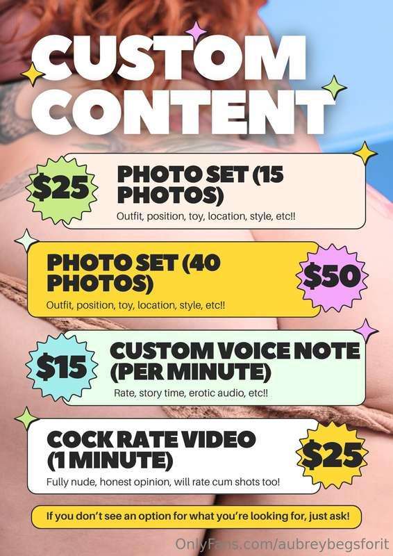 I love making custom content!! ❤️