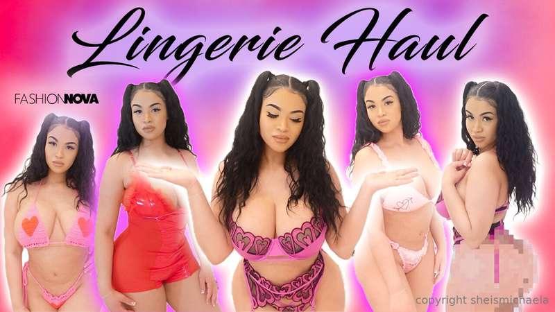 WATCH MY NEWEST YOUTUBE LINGERIE HAUL!