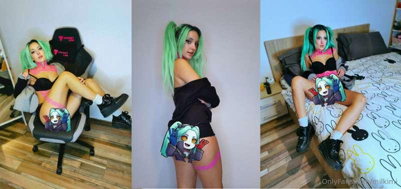 Did you missed Rebecca cosplay from Cyberpunk? Tip here $35 ..