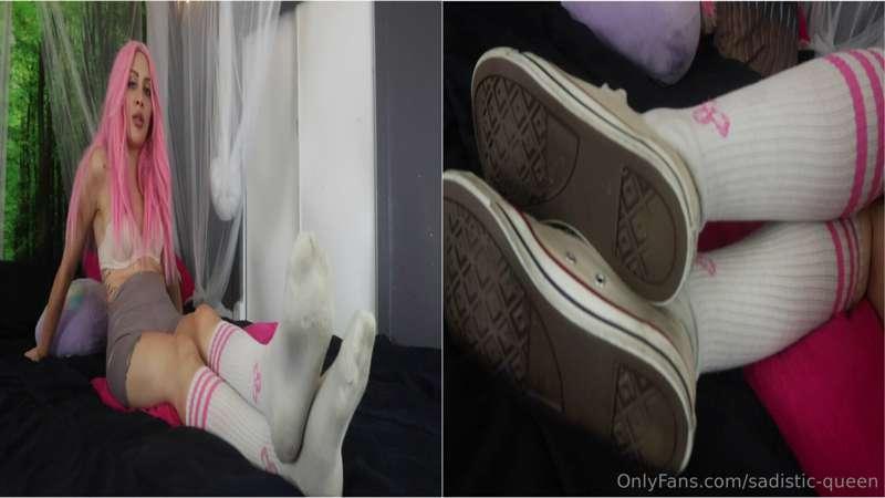 Converse Sneakers and Dirty White Socks Worship - {HD 1080p}..