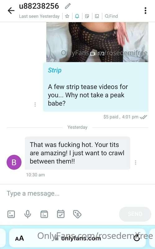 ## ***My Fans Love My Content*** 😌

Who is Next ? 👀 @rosedem..