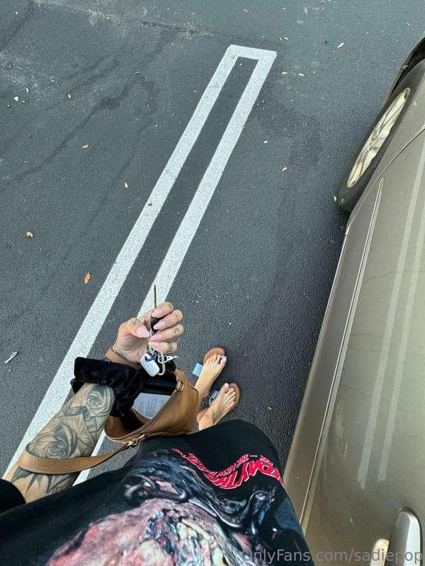 Fresh mani pedi! Only fans saw it first #toes #nails #gel