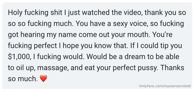 Another happy fan! 🥰 Want me to make your fantasy a reality?..