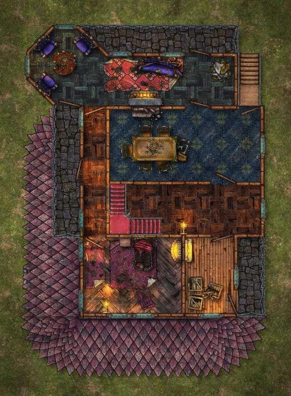 Destroyed Manor and Pub - 5 levels