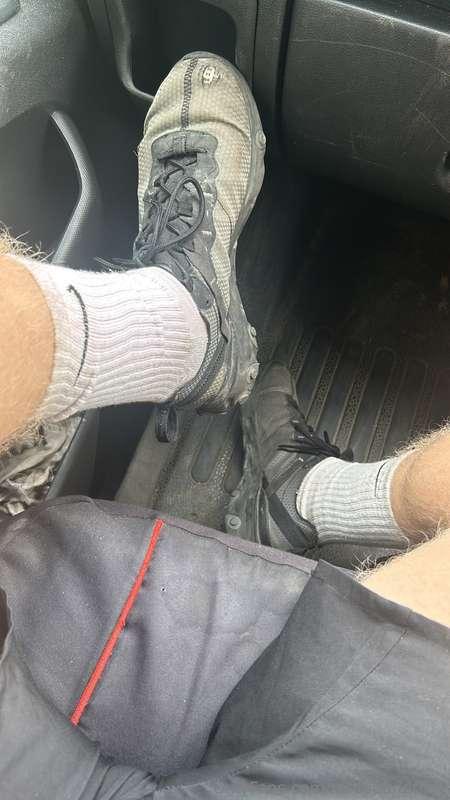 Need A Good Little Slut To Worship These Sweaty Socked Feet ..