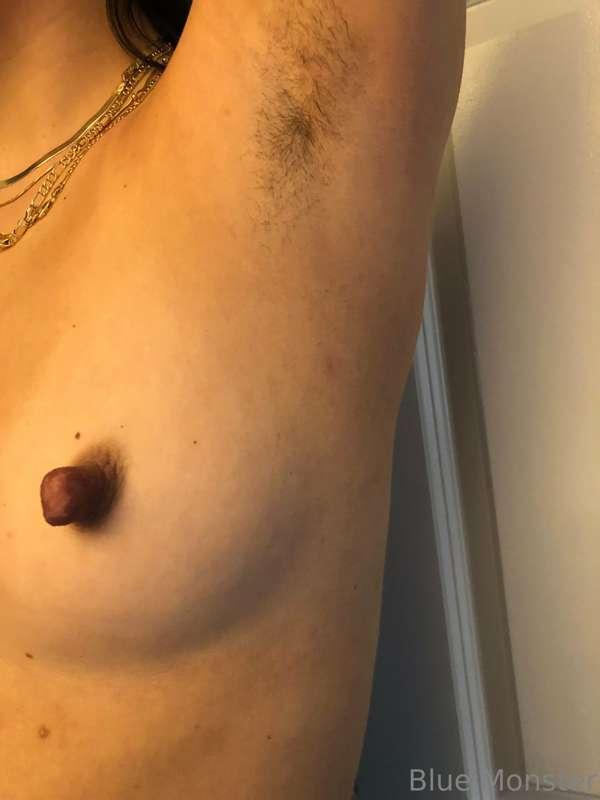 Nipples and pits. It might be time to shave hehe.
