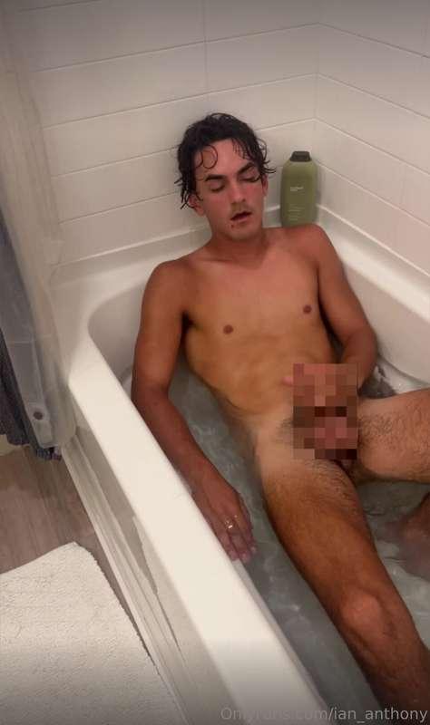 sitting in the bathtub, soaked and filthy, i let the water r..