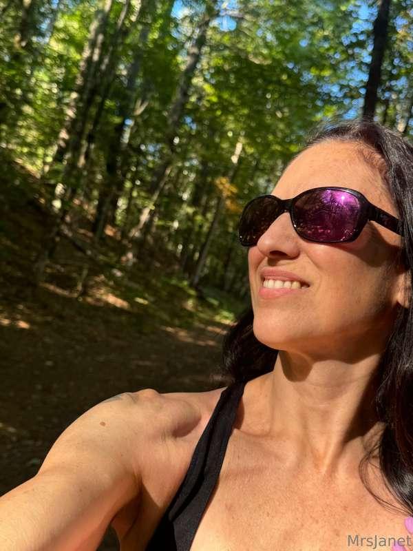 I enjoyed a little hike outside in the morning sun! I was im..