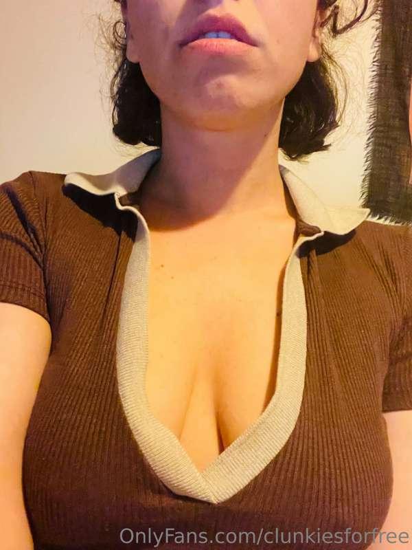 This is what i wear for work 😋🍒😋🍒 Can you see my nipples fro..