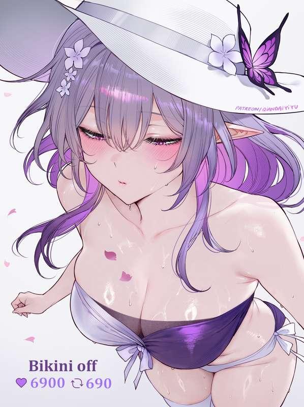 Castorice undress bikini.png (4k/High Quality)
