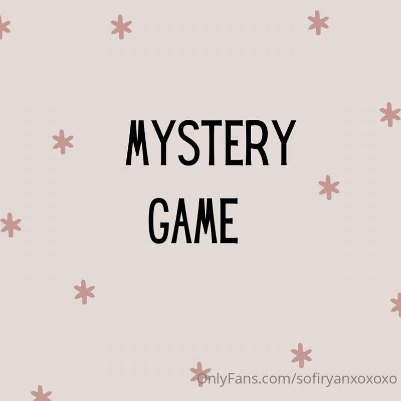 Let’s play the mystery game !!

Over the next 2 hours I’m go..